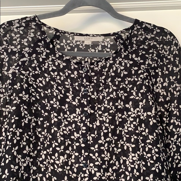 LOFT Patterned Blouse - Picture 2 of 4